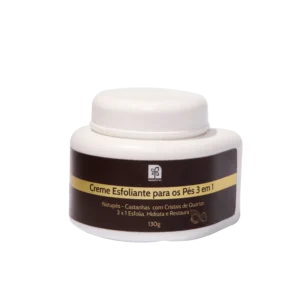 Creme Esfoliante para os Pés 3 em 1 Natupés - Castanhas com Cristais de Quartzo - 130g