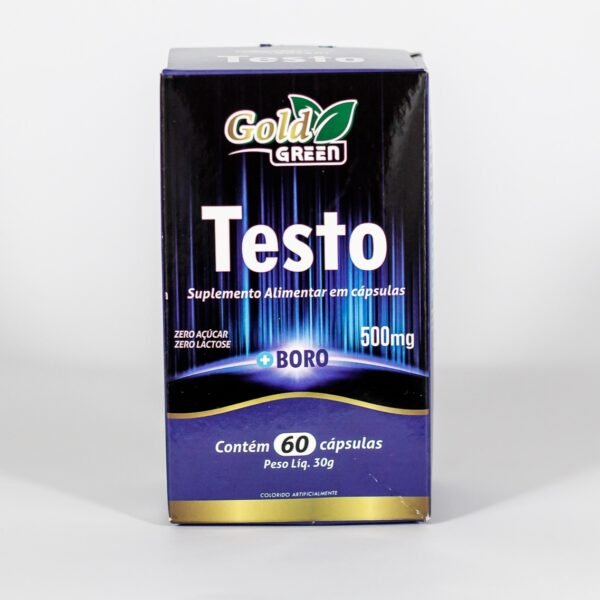 Testo + Boro 500mg 60 Caps Gold Green